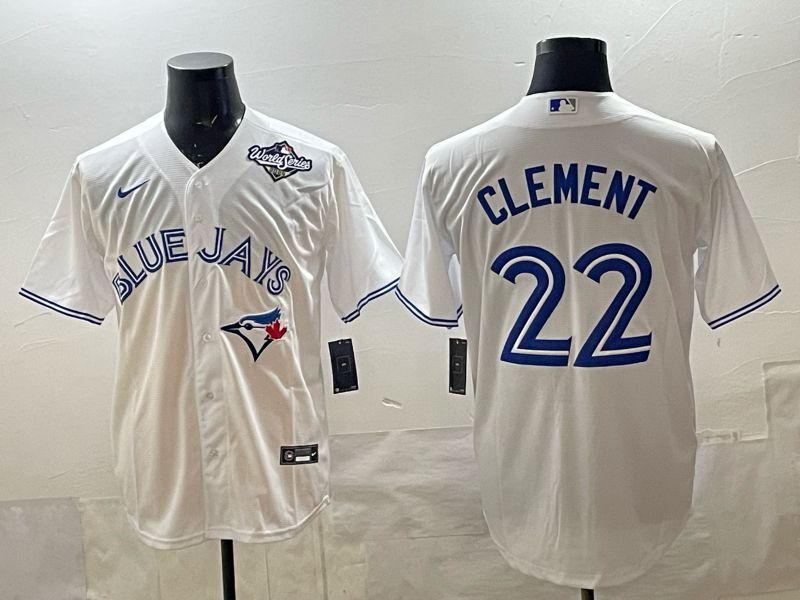 Men 2025 Toronto Blue Jays #22 Clement White Game Nike MLB Jersey style 03